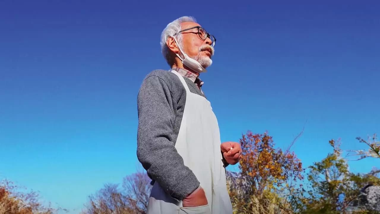 Hayao Miyazaki and the Heron Backdrop