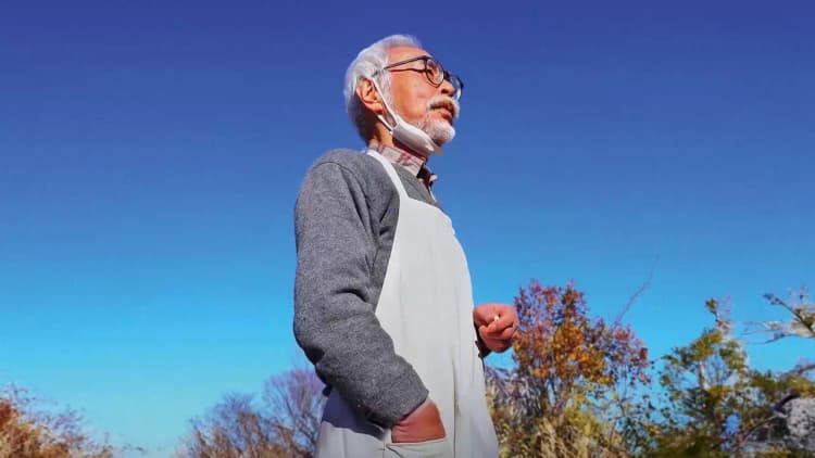 Hayao Miyazaki and the Heron Poster