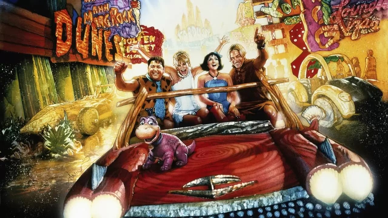 The Flintstones in Viva Rock Vegas Backdrop