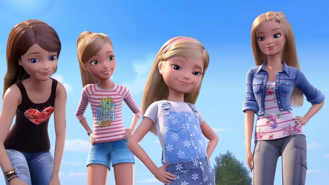 Barbie & Her Sisters in the Great Puppy Adventure Backdrop