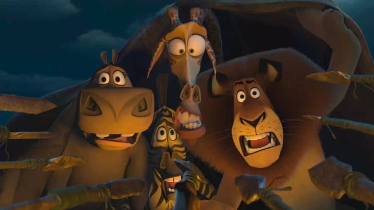 Merry Madagascar Poster