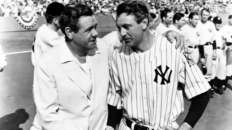 The Pride of the Yankees Poster