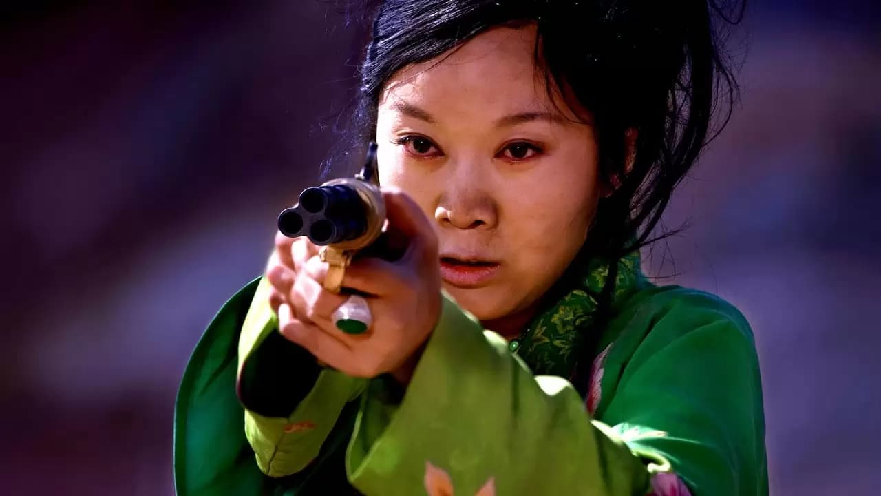 A Woman, a Gun and a Noodle Shop Backdrop