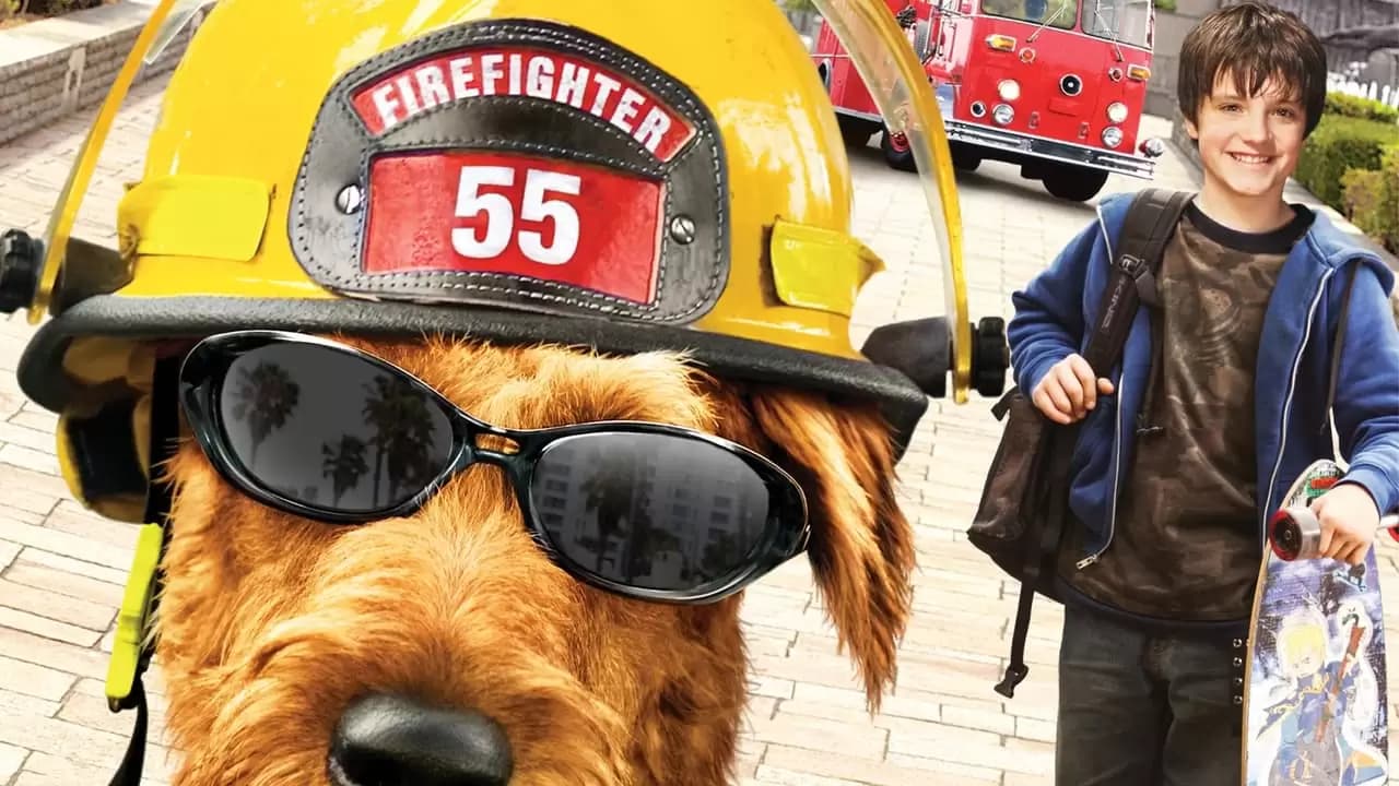 Firehouse Dog Backdrop